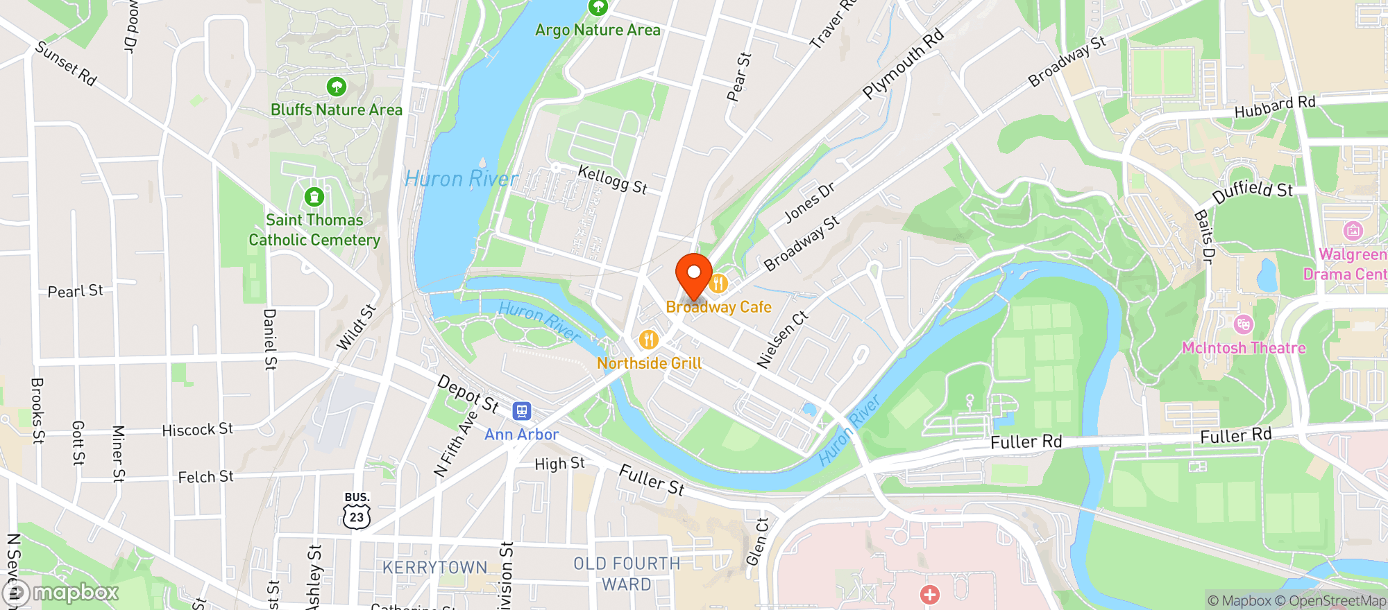 Map showing Information Entropy Weed & Cannabis Dispensary Ann Arbor, Michigan