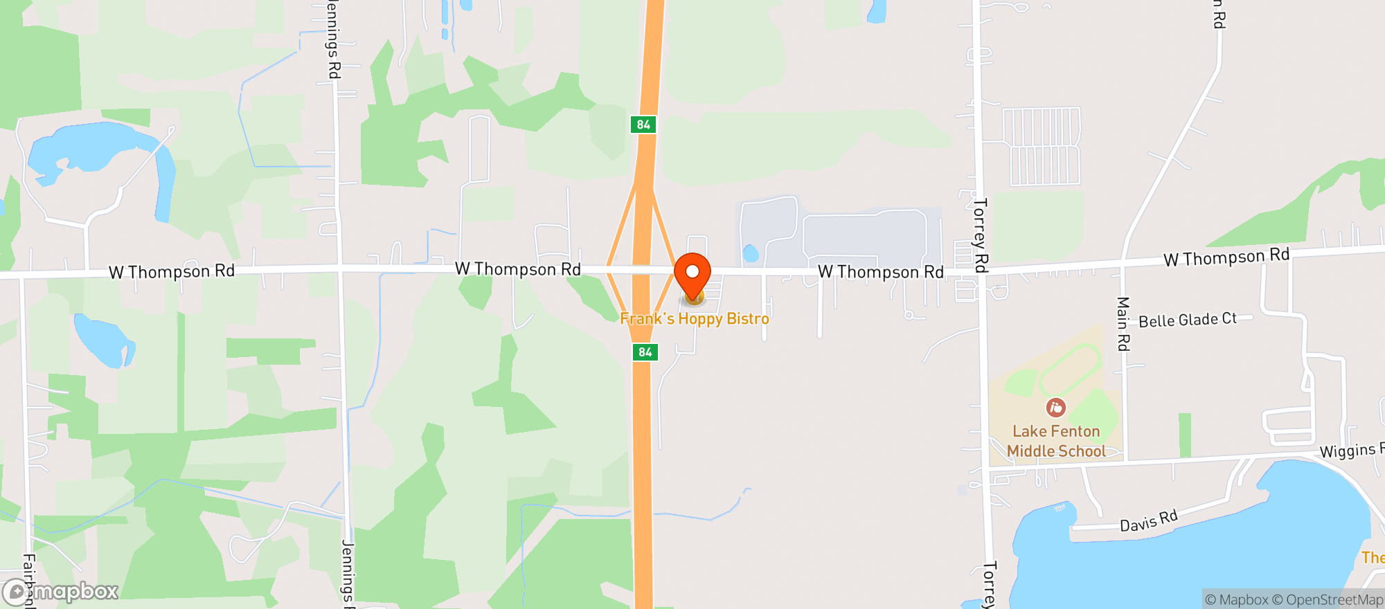 Map showing Party Tyme Deli & Spirits