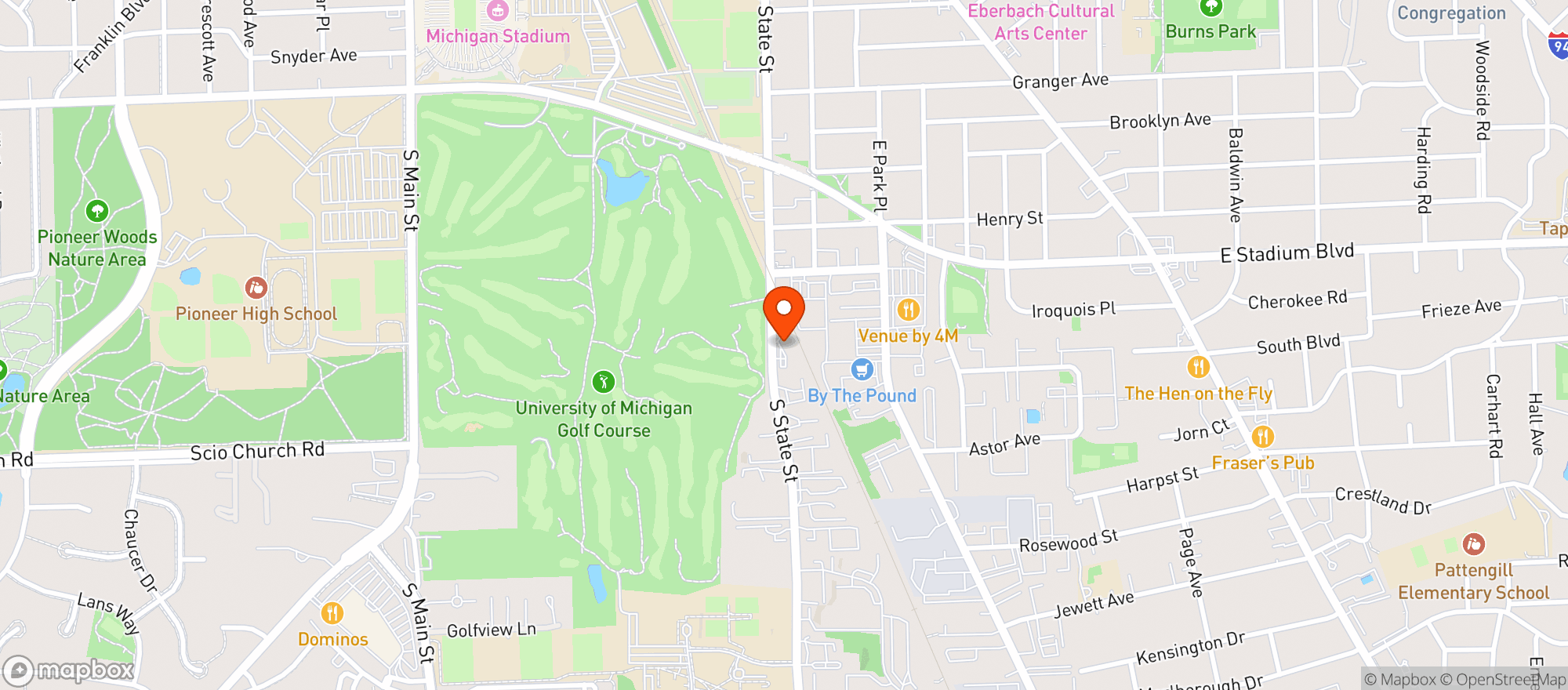 Map showing The Produce Station - MI
