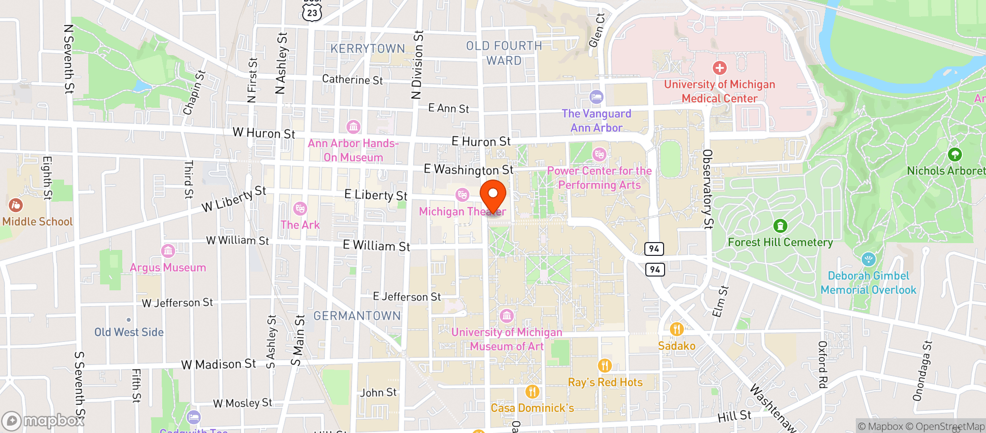 Map showing Walgreens #15650