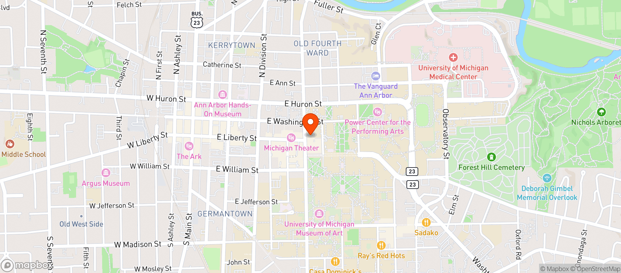 Map showing Target Store #3415