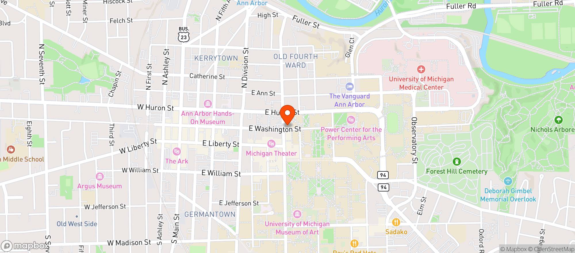 Map showing Buffalo Wild Wings Gril #3222