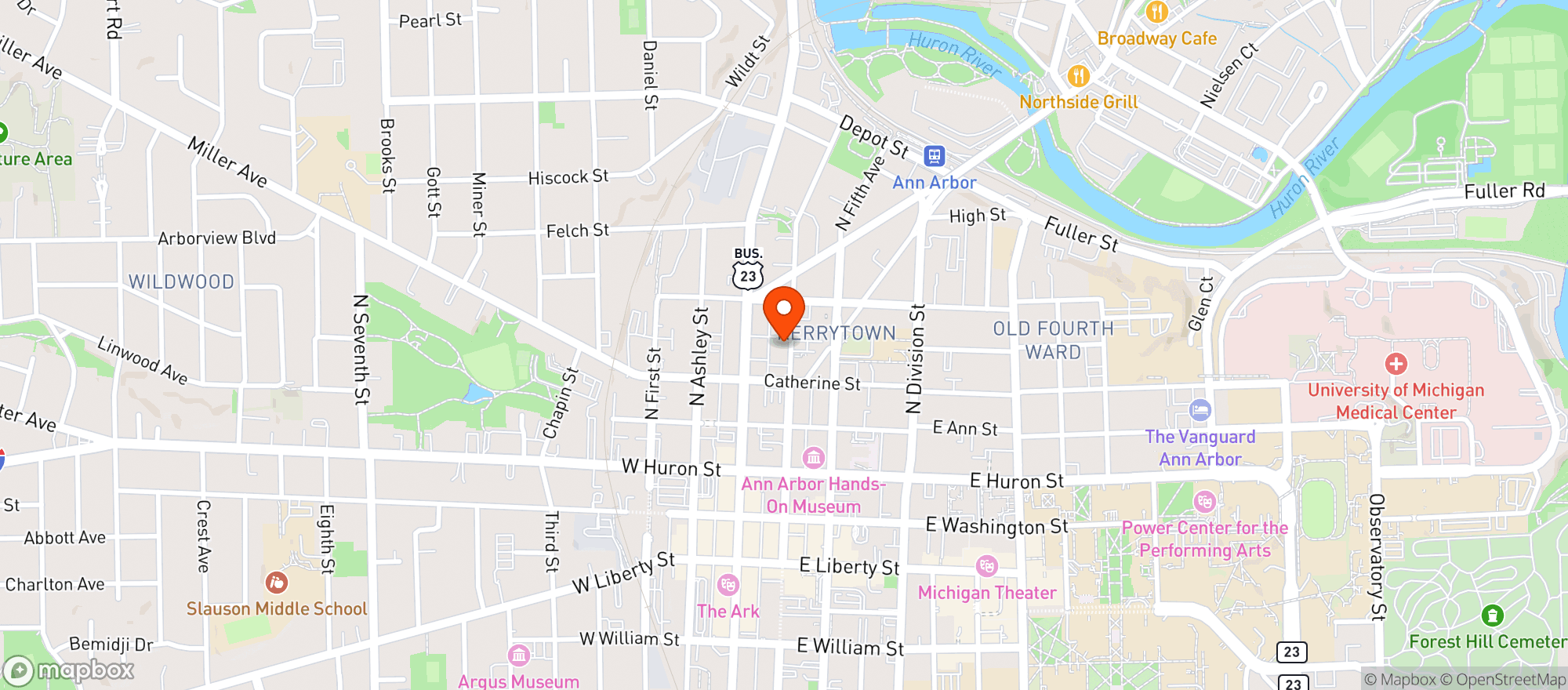 Map showing 327 Braun Court