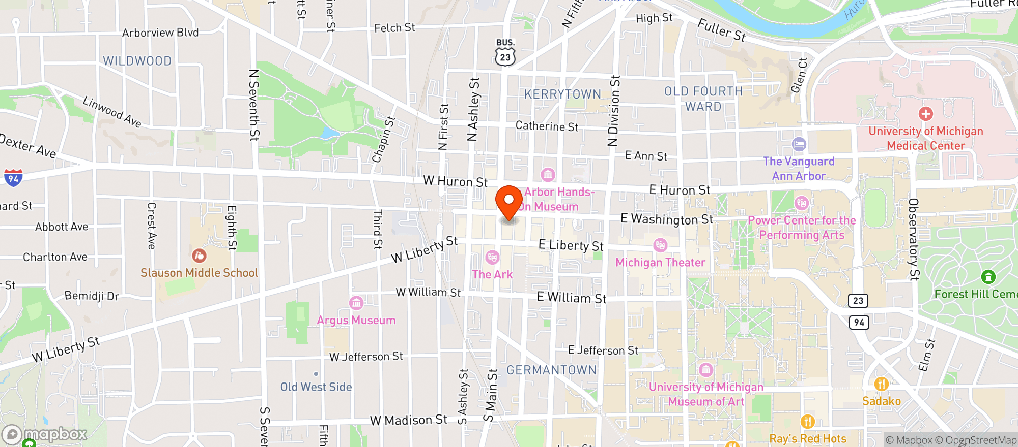 Map showing Raven's Club