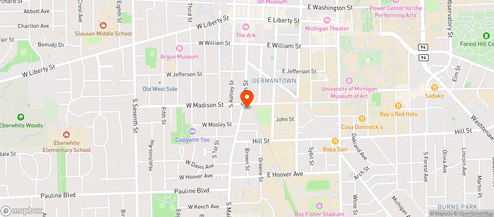 Map showing Clark