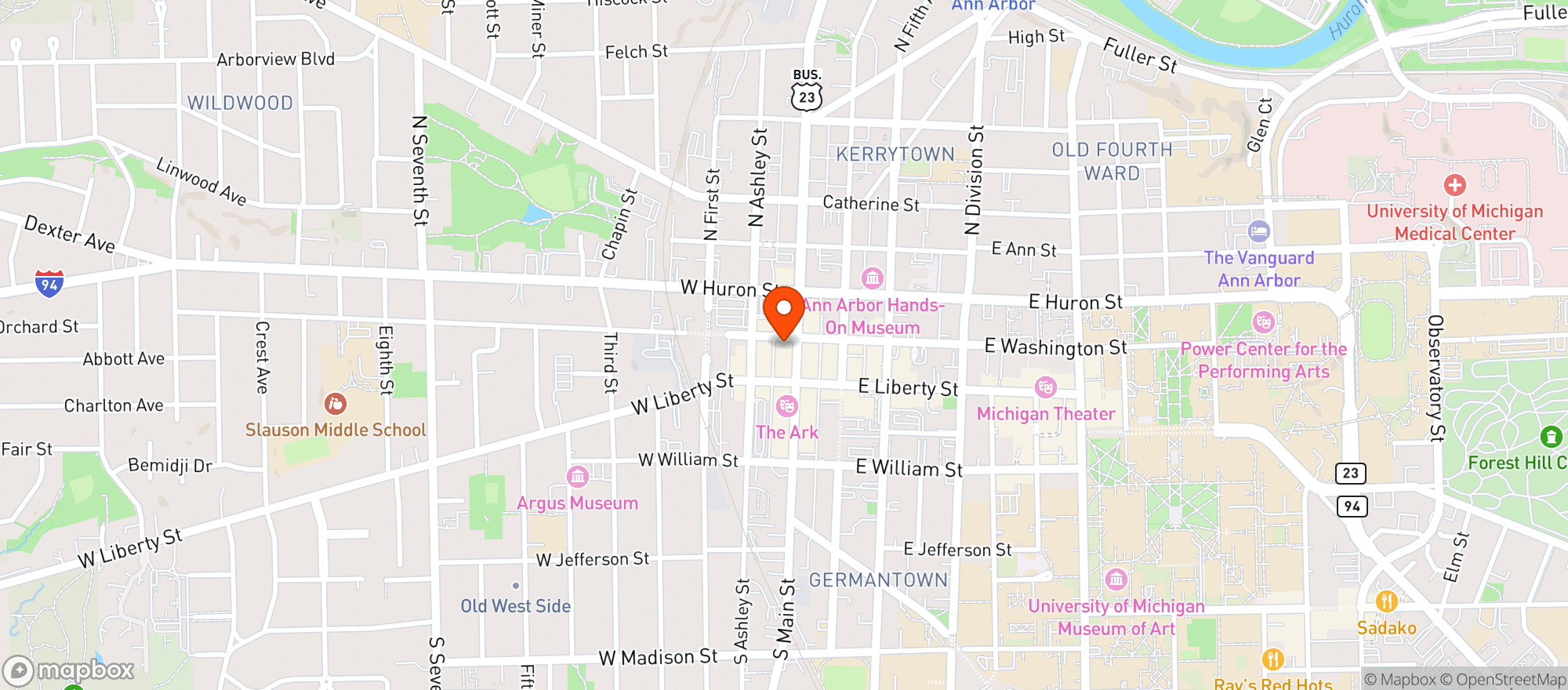 Map showing Echelon Kitchen & Bar