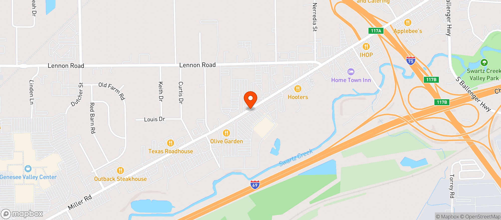 Map showing Target - Flint