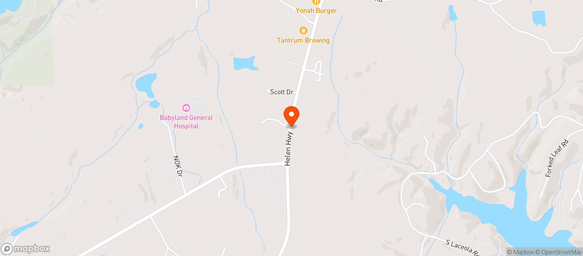 Map showing The Plug Hemp and Vape