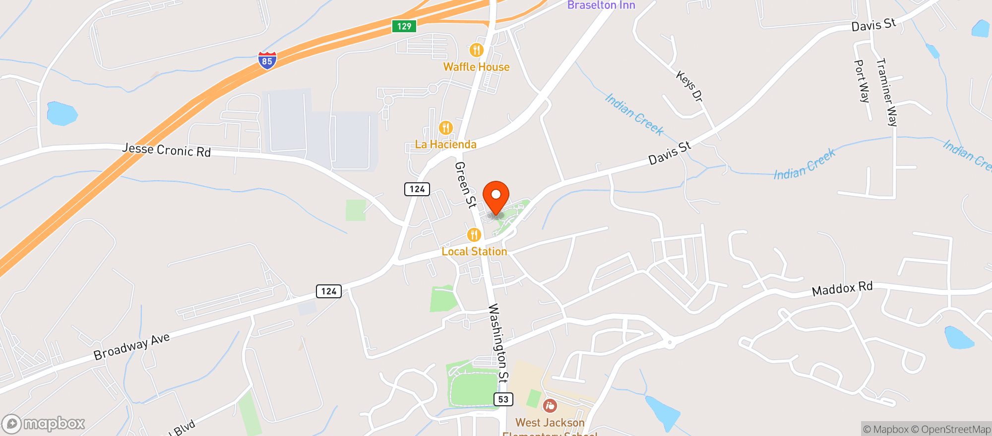 Map showing FLOURISH TAPROOM