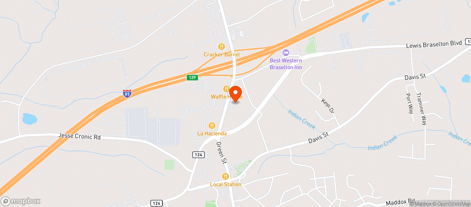 Map showing Quiktrip #762