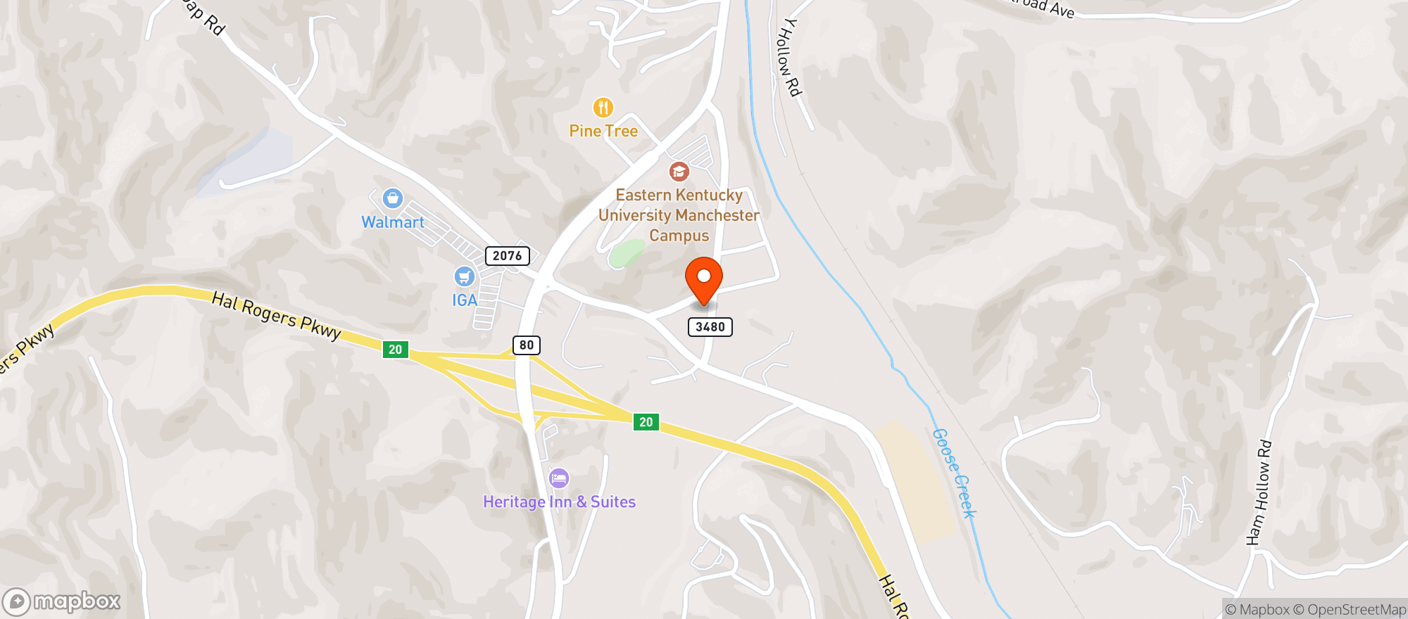 Map showing Liquor World Express