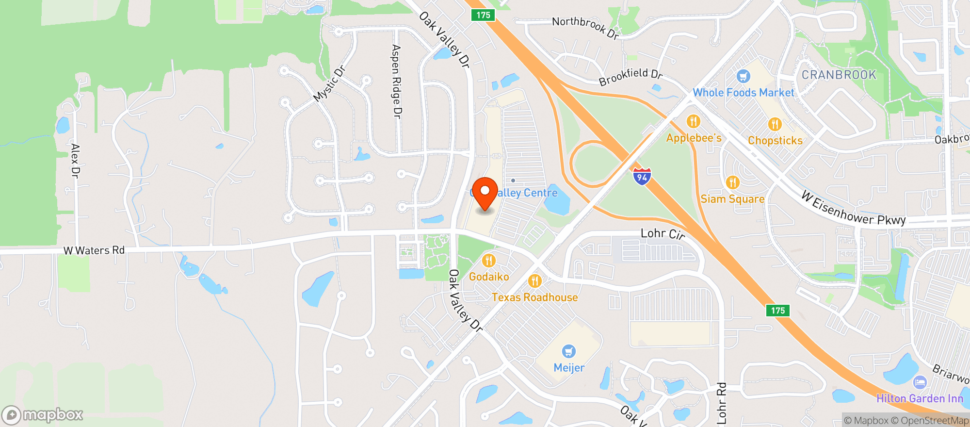 Map showing Target
