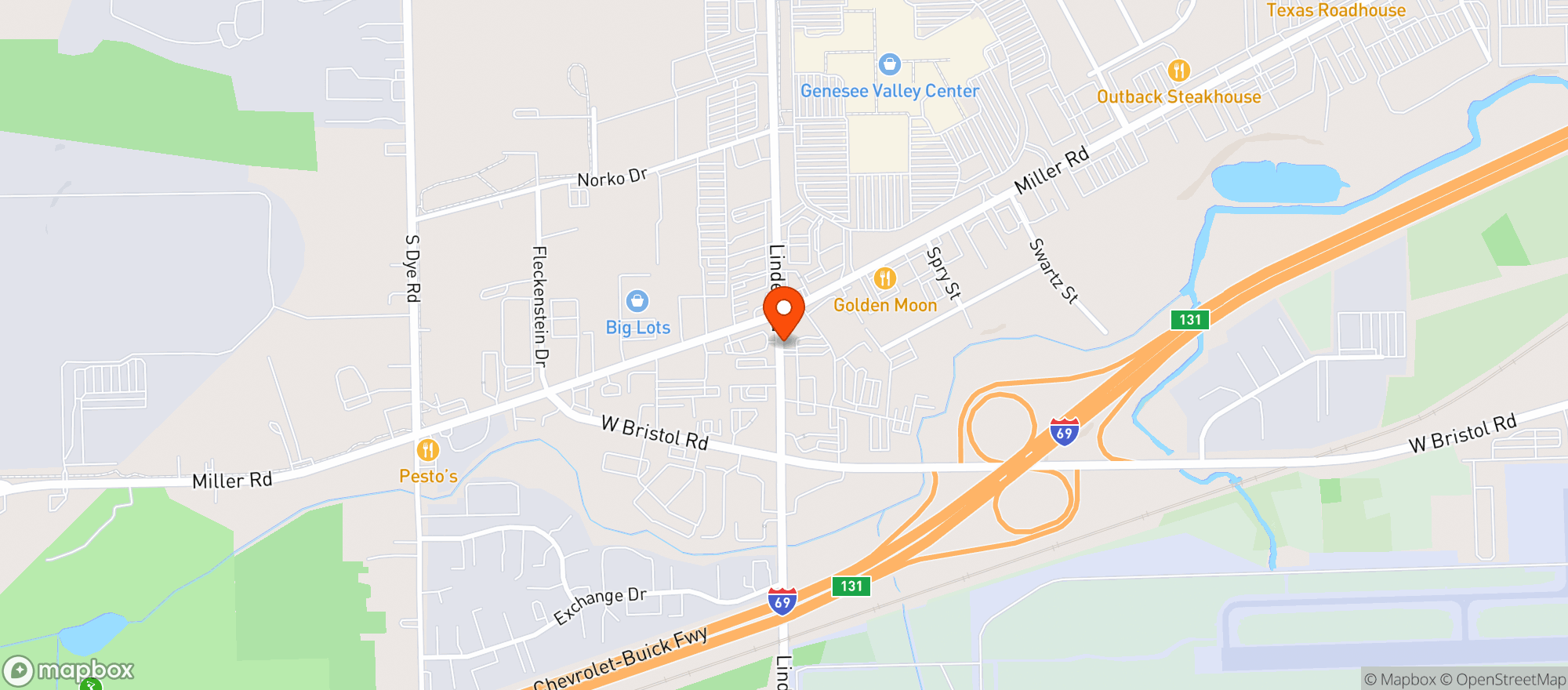 Map showing Gnc