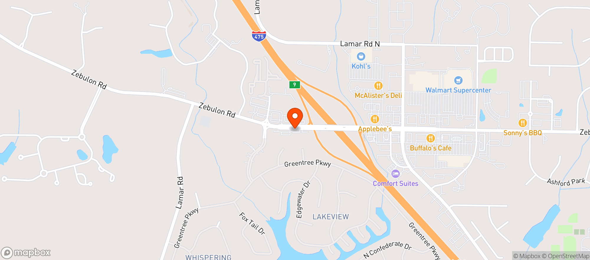 Map showing Hp Liquors