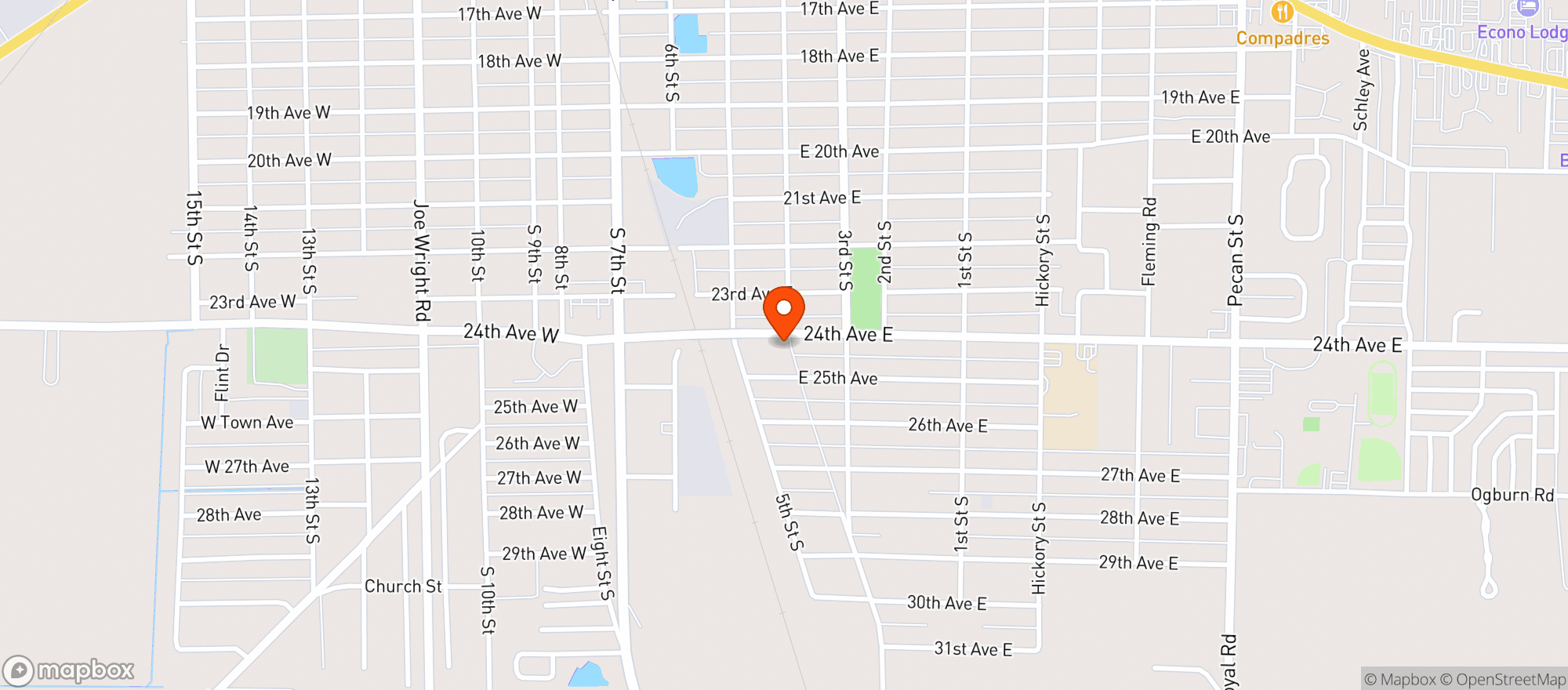 Map showing 24th East Package Store