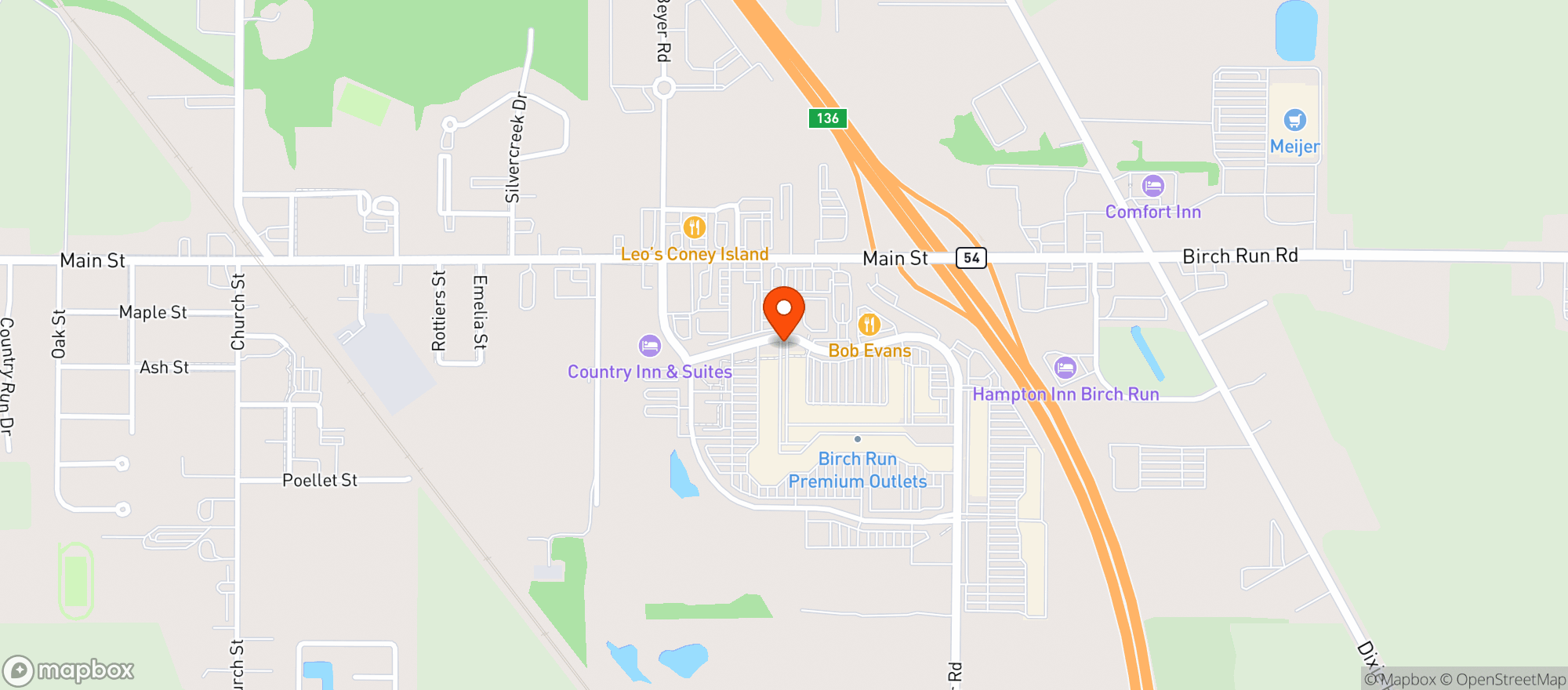 Map showing Gnc