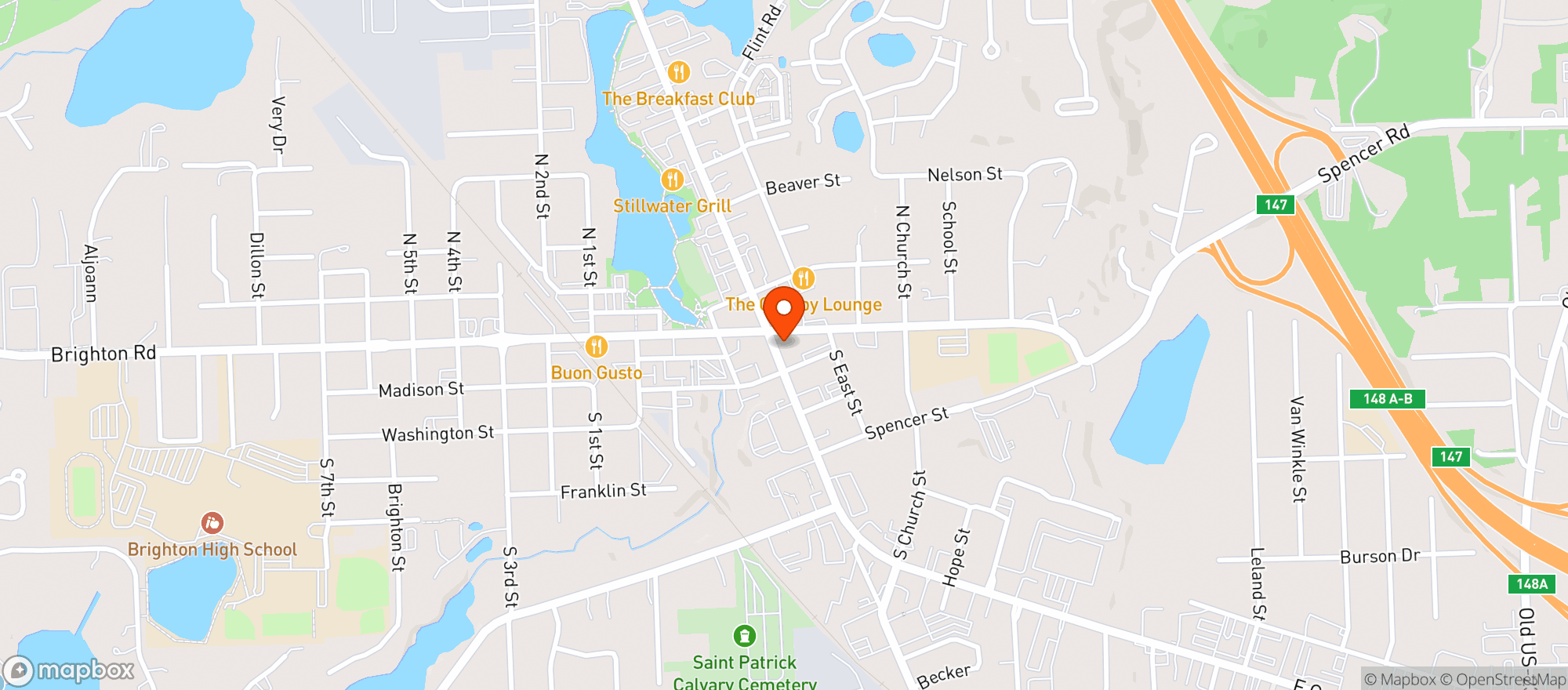 Map showing Label Kitchen + Bar