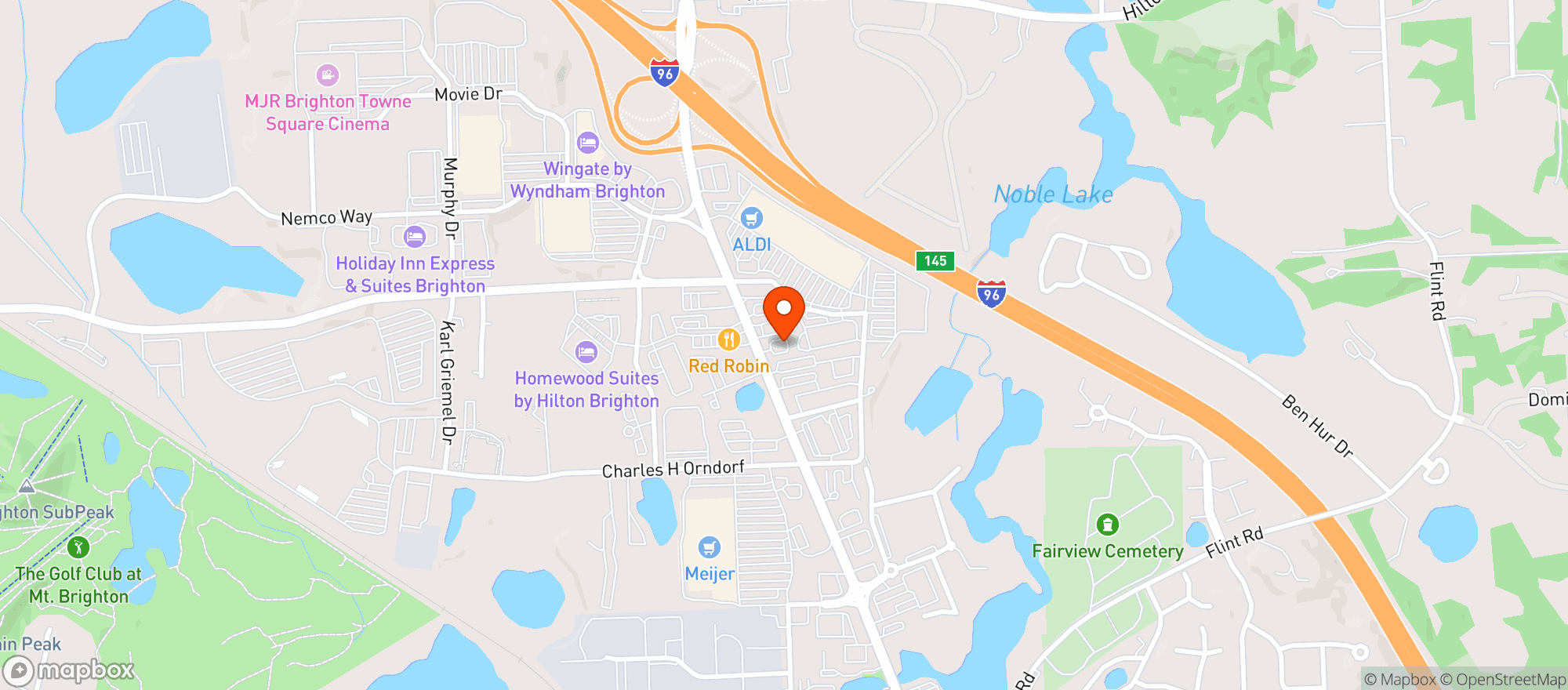 Map showing Vitamin Shoppe - Brighton