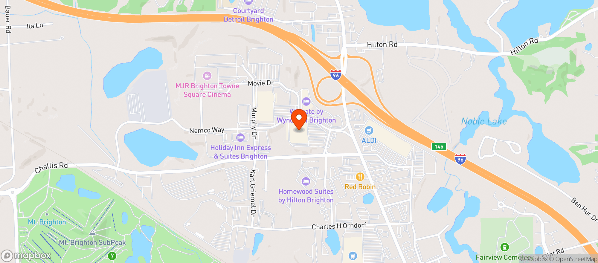 Map showing Target
