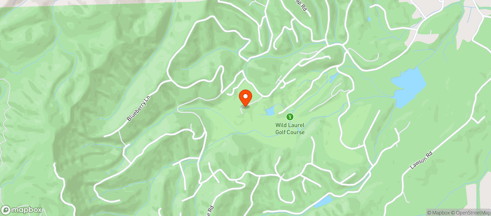 Map showing WILD LAUREL