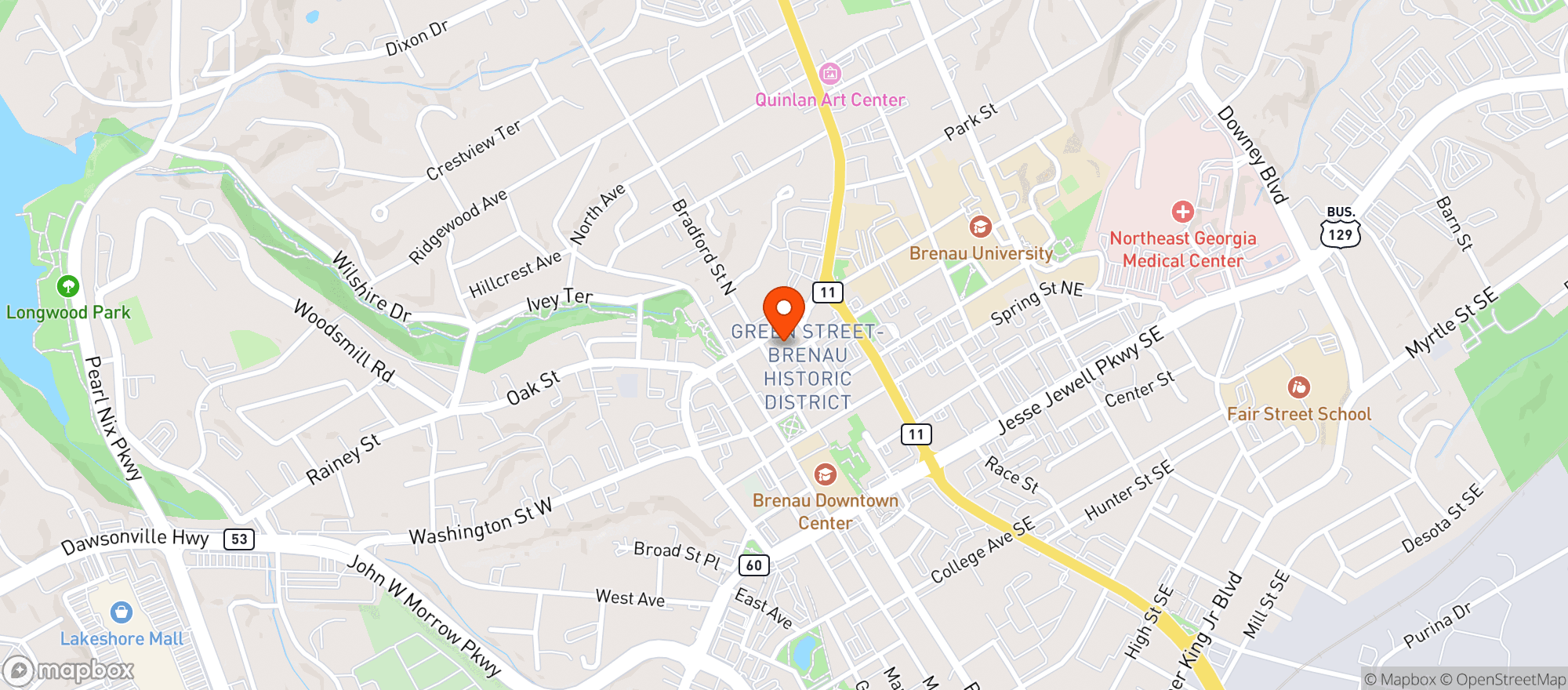 Map showing AVALOO HEMP SHOP