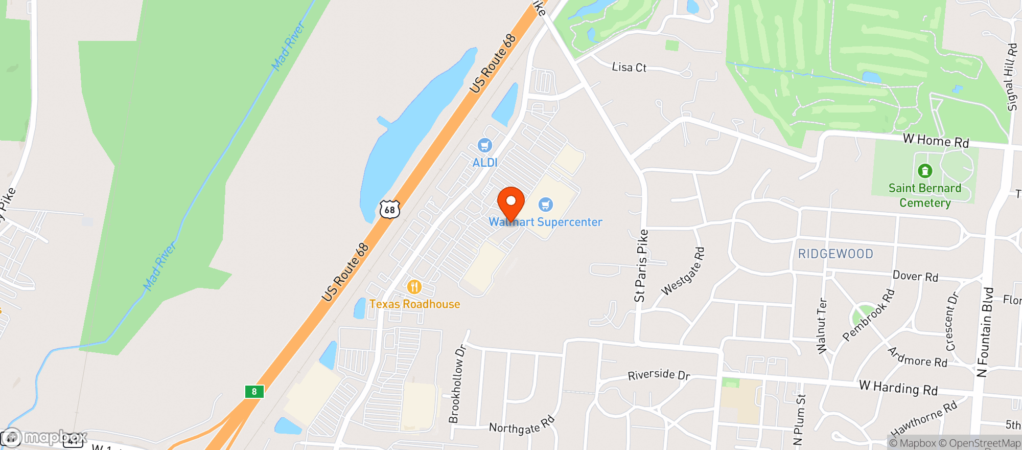 Map showing Gnc