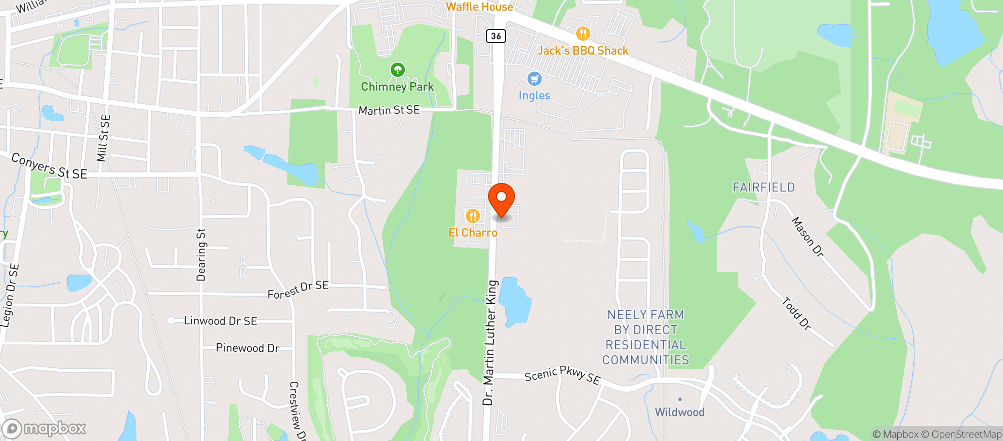 Map showing Nitro 2 Go Beverages Llc