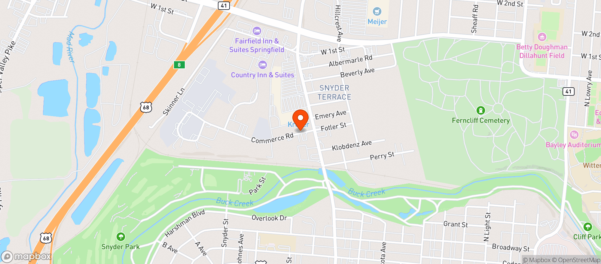 Map showing Wine Works