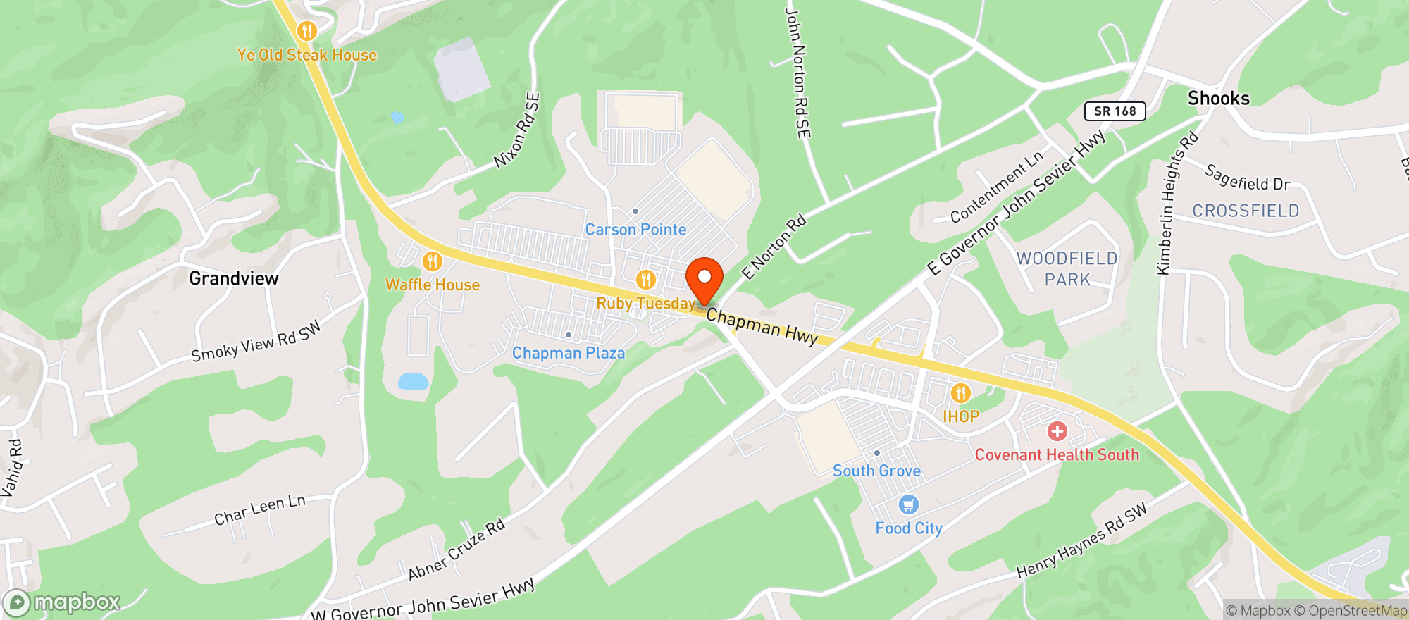Map showing Walmart Supercenter