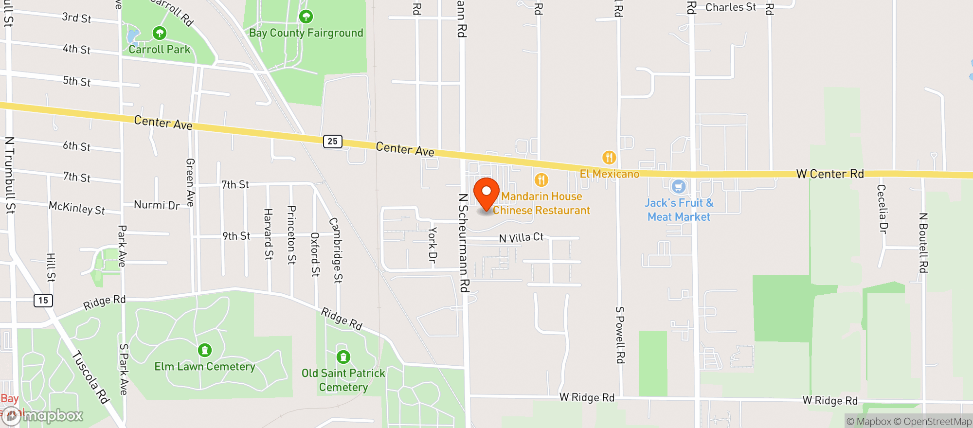 Map showing Kroger