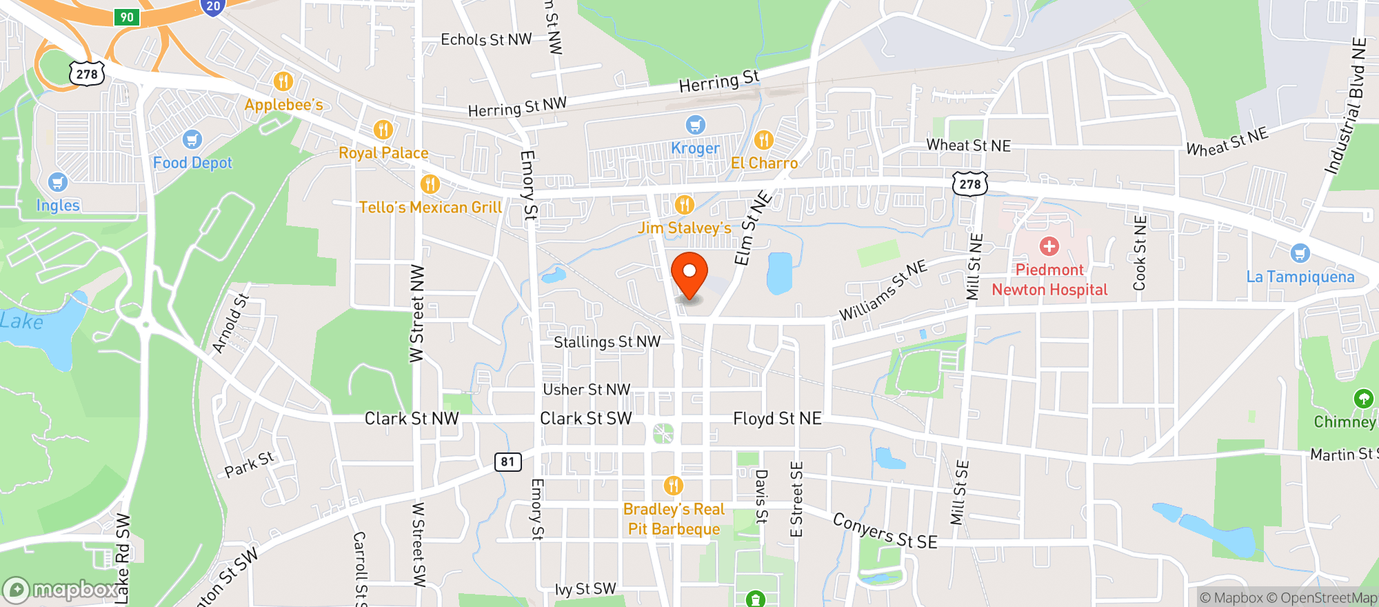 Map showing Pace St Bp