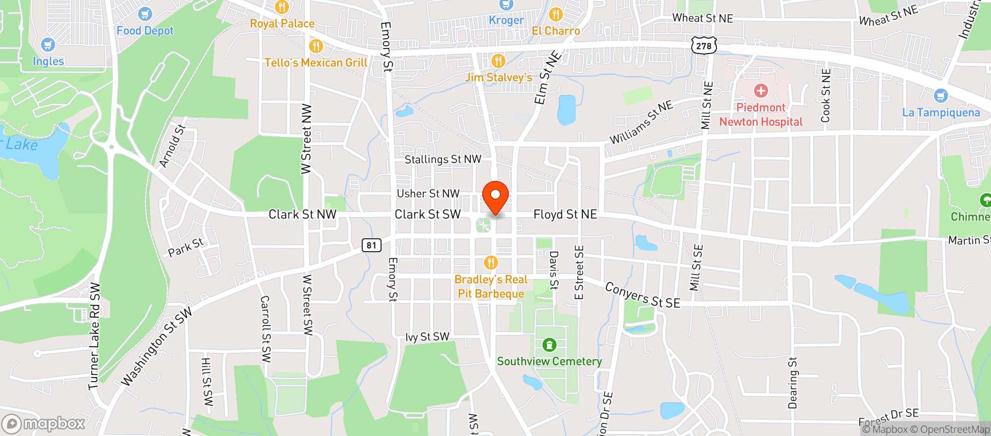 Map showing City Pharmacy