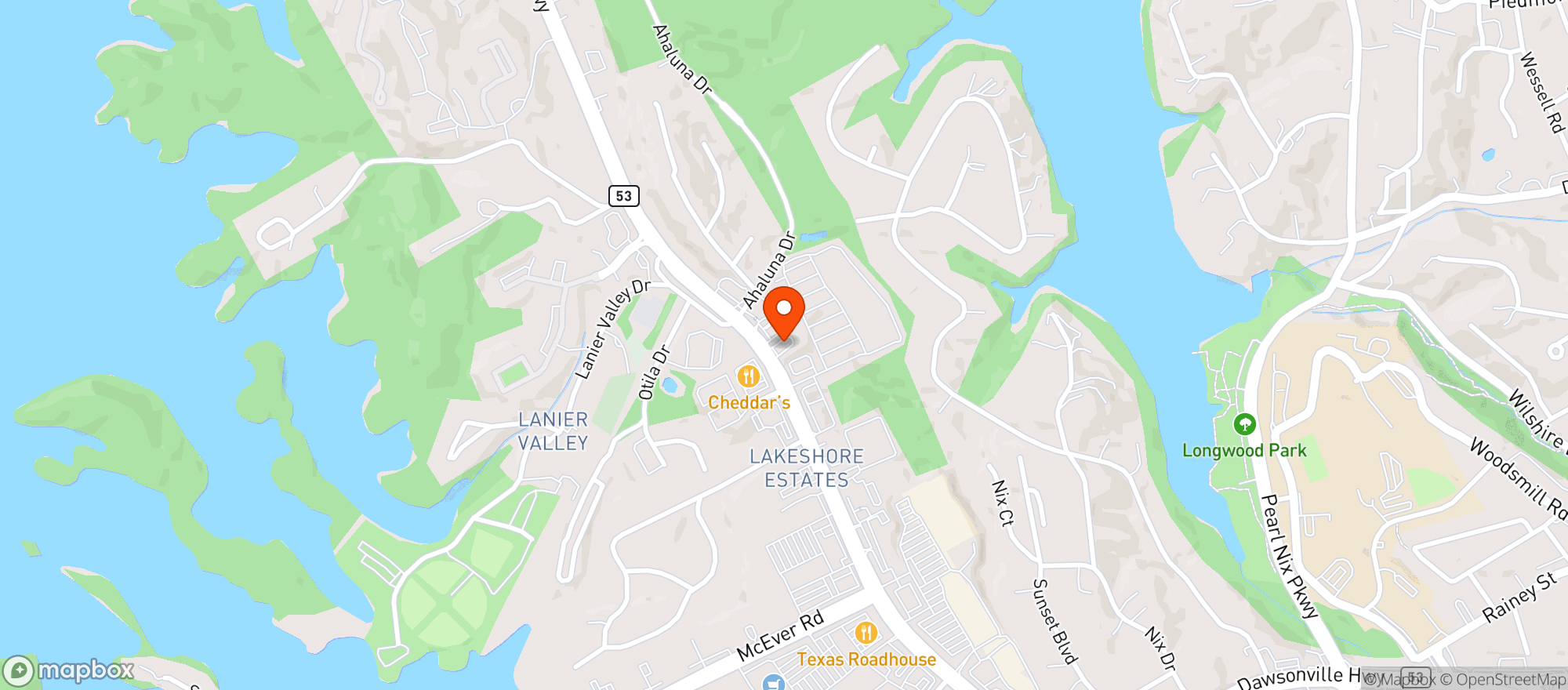 Map showing North Lake Liquor Store