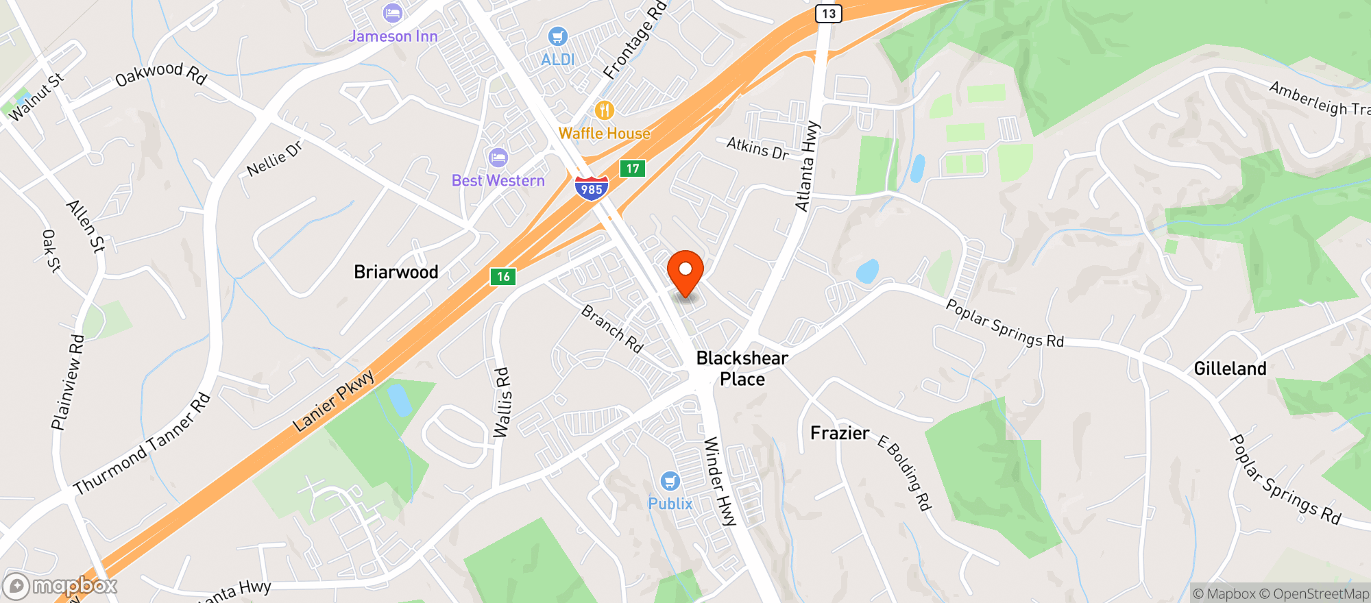 Map showing Quiktrip #771