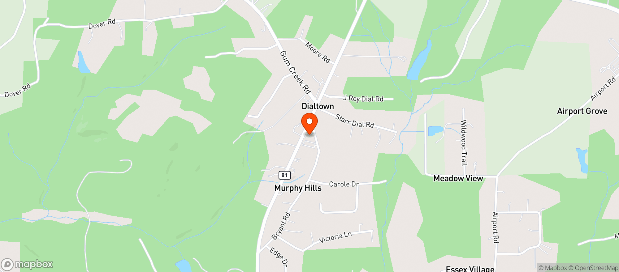 Map showing Texaco Oxford-Amber Serena Enterprises