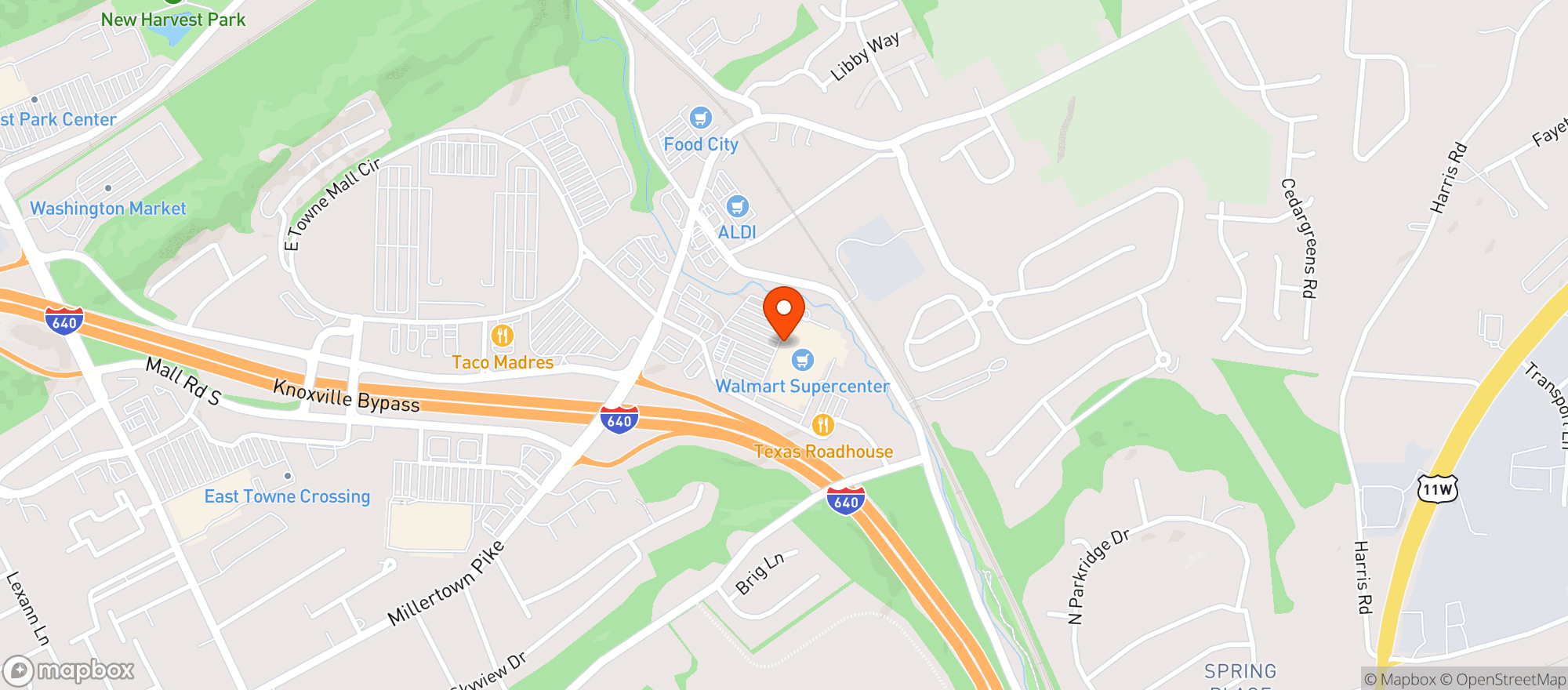 Map showing Walmart Supercenter