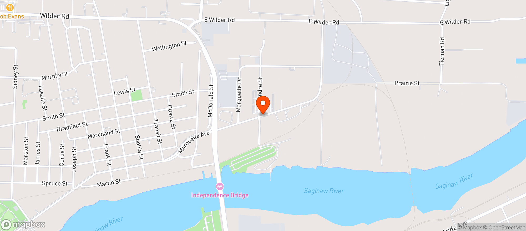 Map showing Puff Bay City