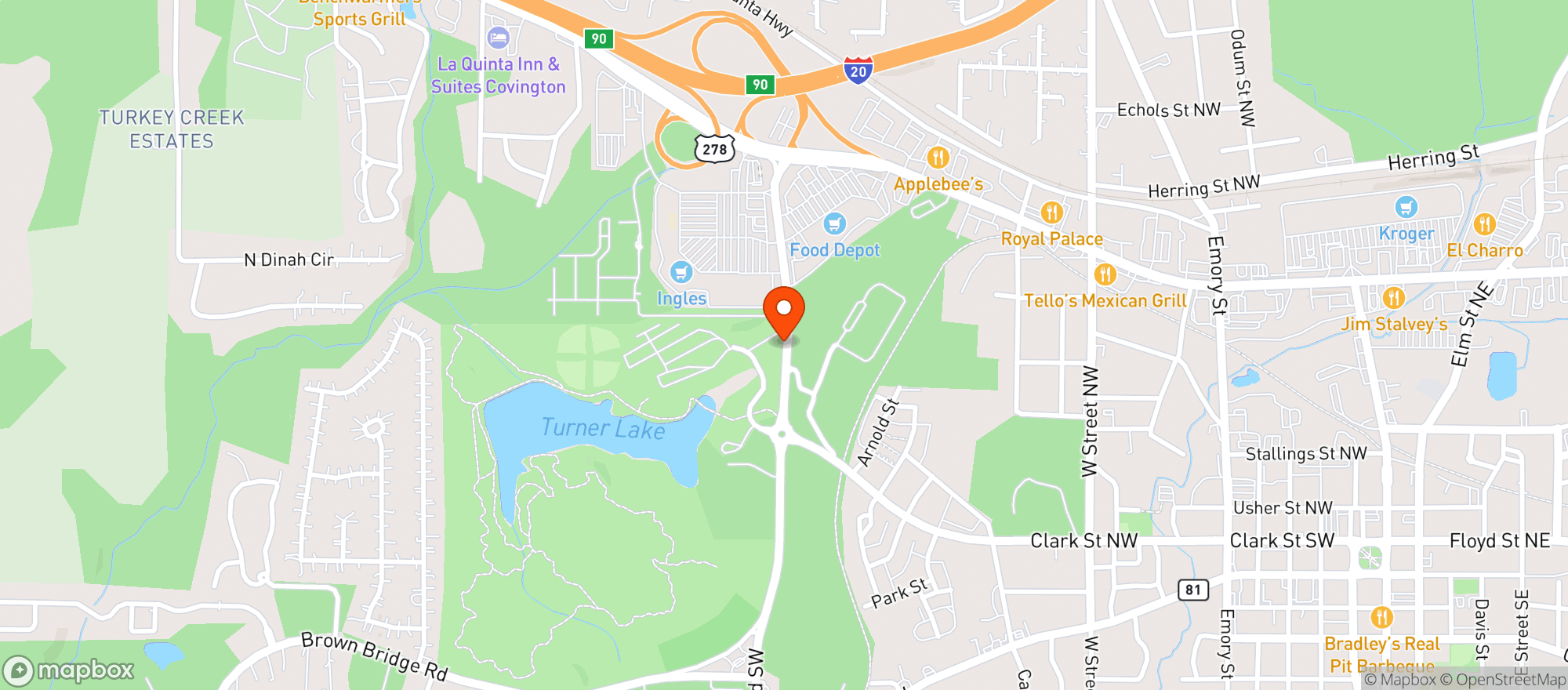 Map showing Food To Go