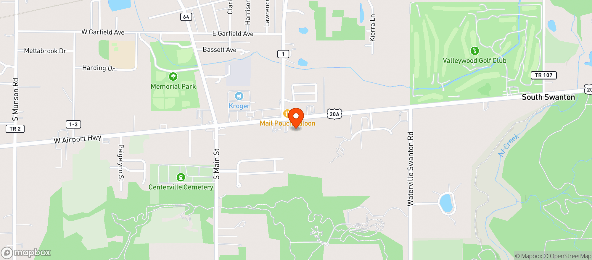 Map showing Oncore Brewing