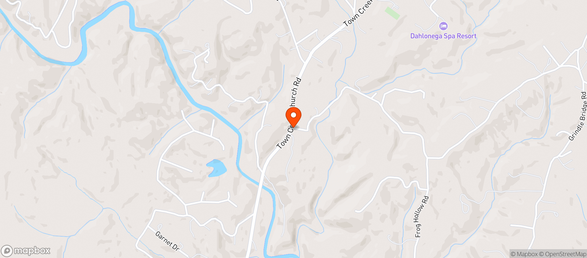 Map showing Horse Creek Winery