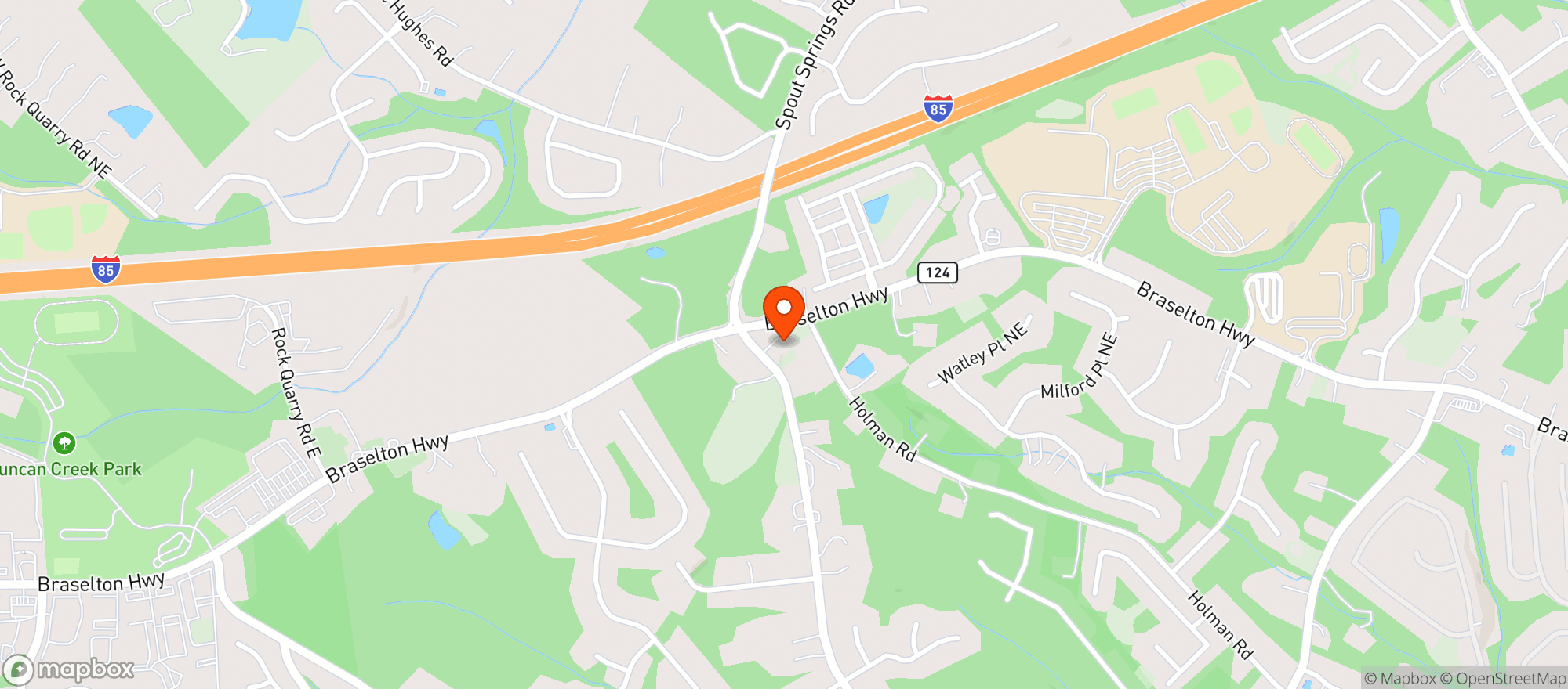 Map showing Quick Pick Mart