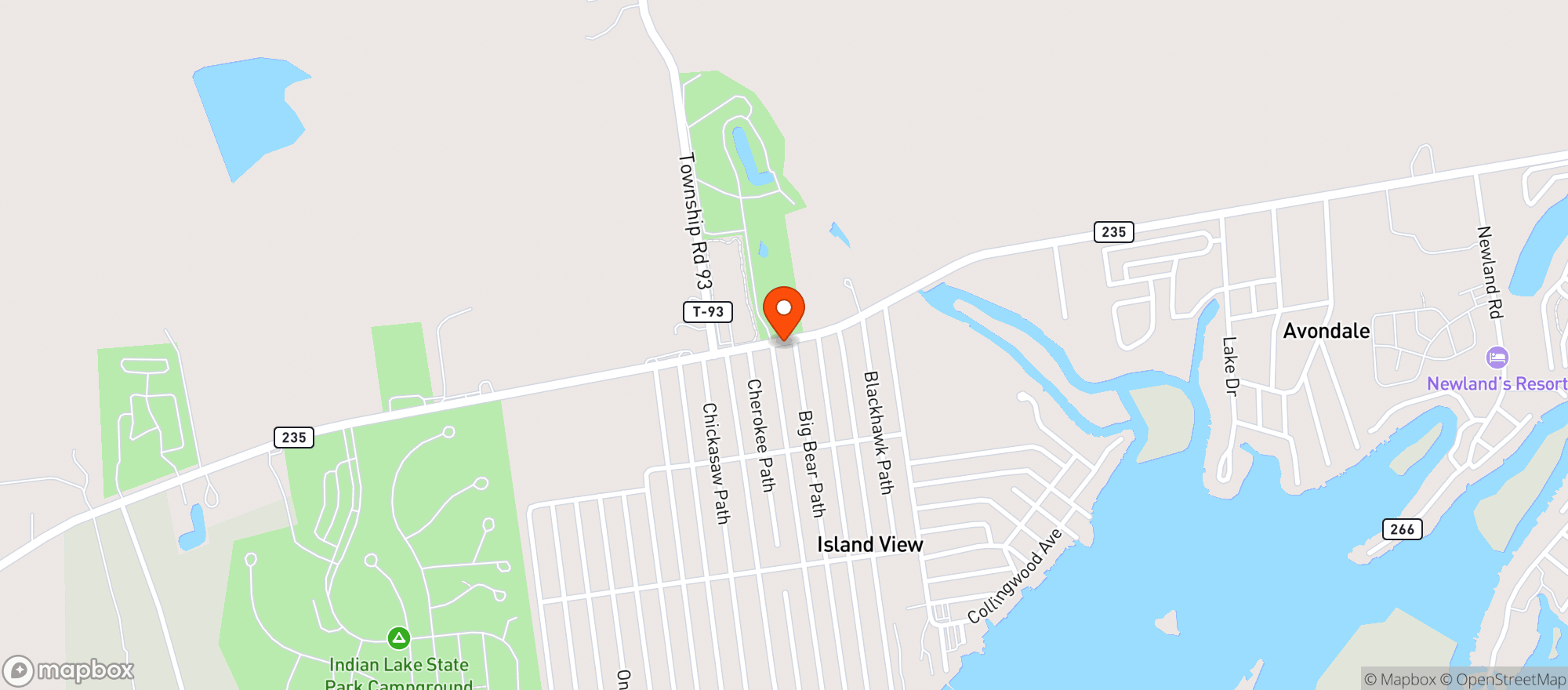 Map showing Lakeview Market