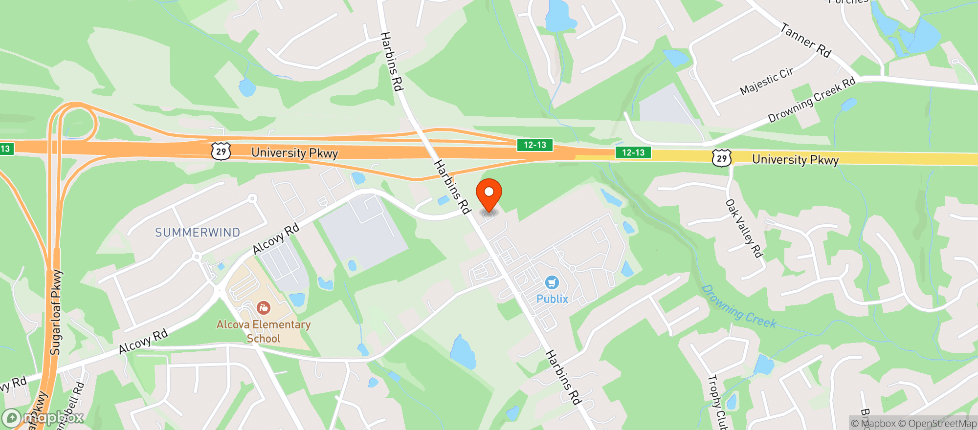 Map showing Rans Texaco