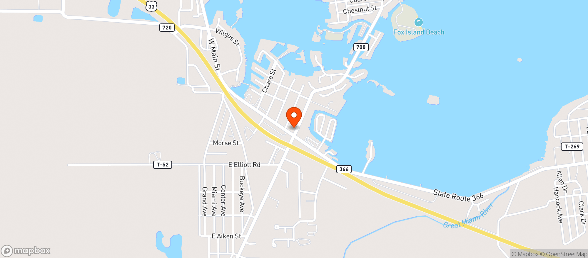 Map showing Gathering Grounds Coffee Shop