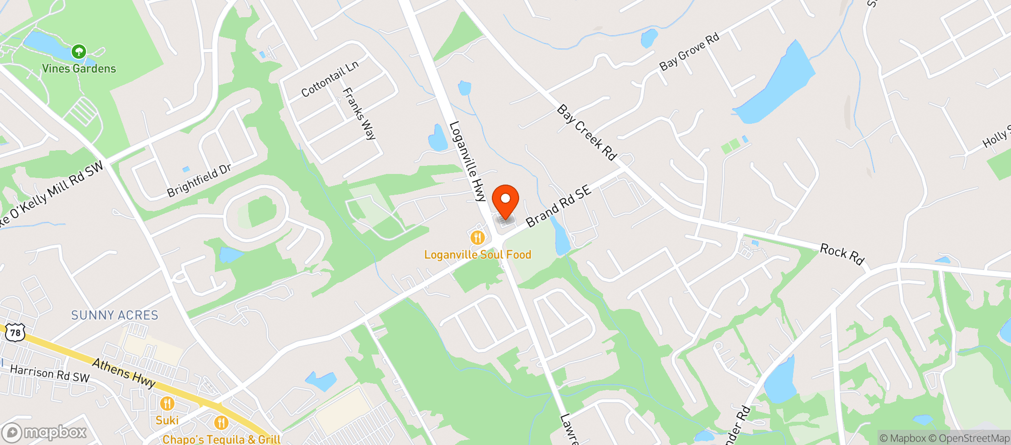 Map showing Circle K #2654417 - Loganville