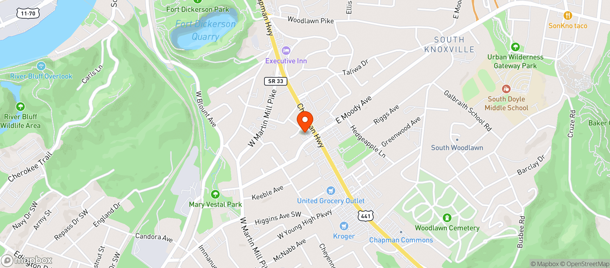 Map showing Weigels #84
