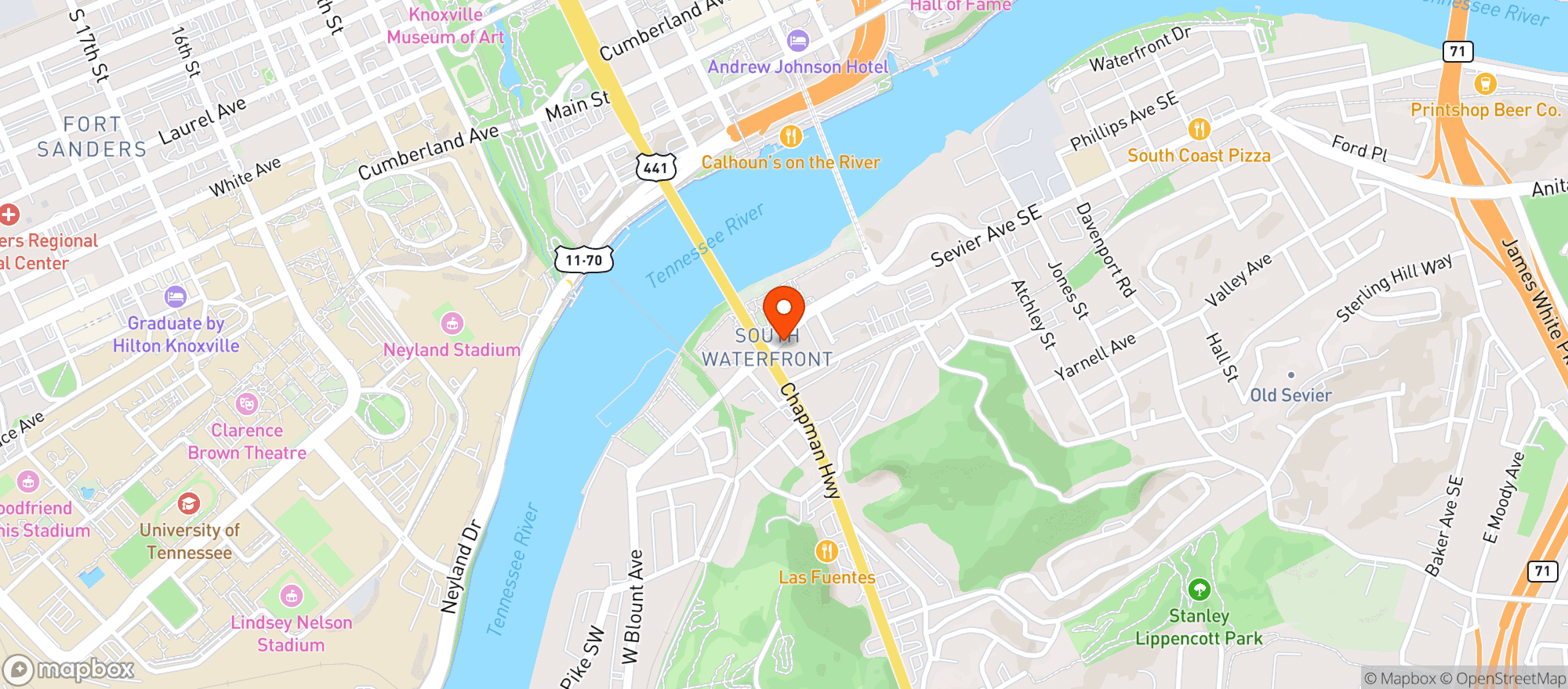 Map showing Mimosas