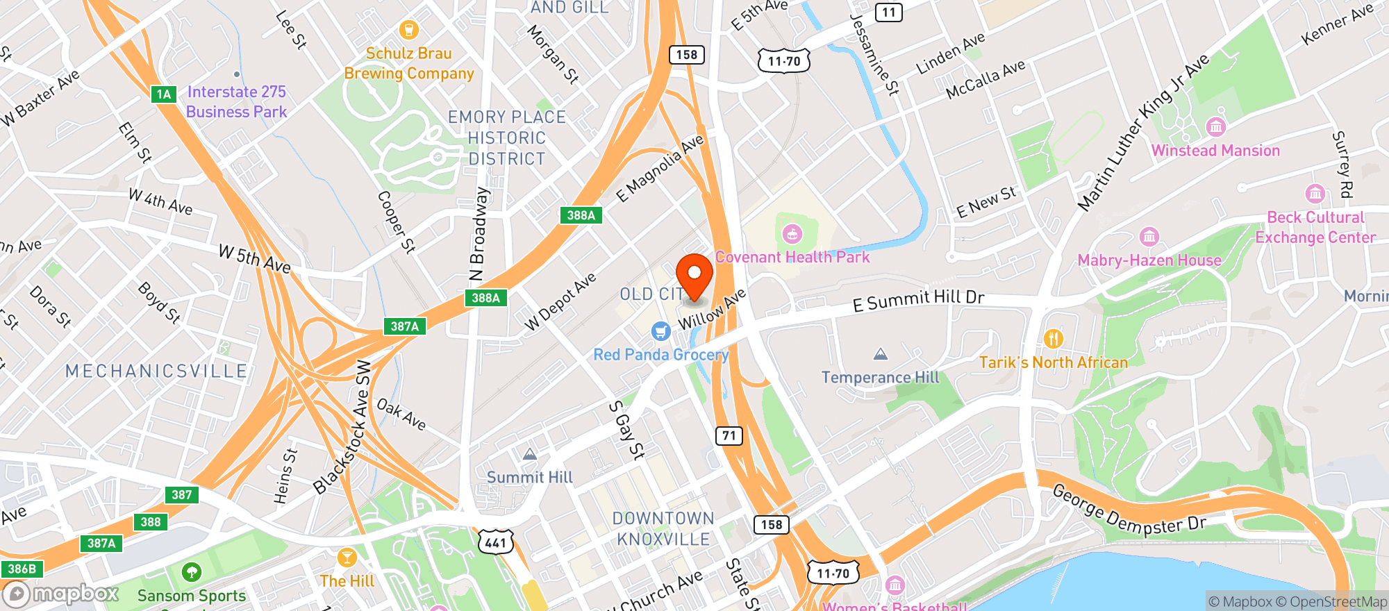 Map showing Stir