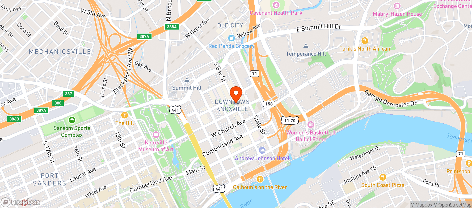 Map showing Nama Sushi Bar