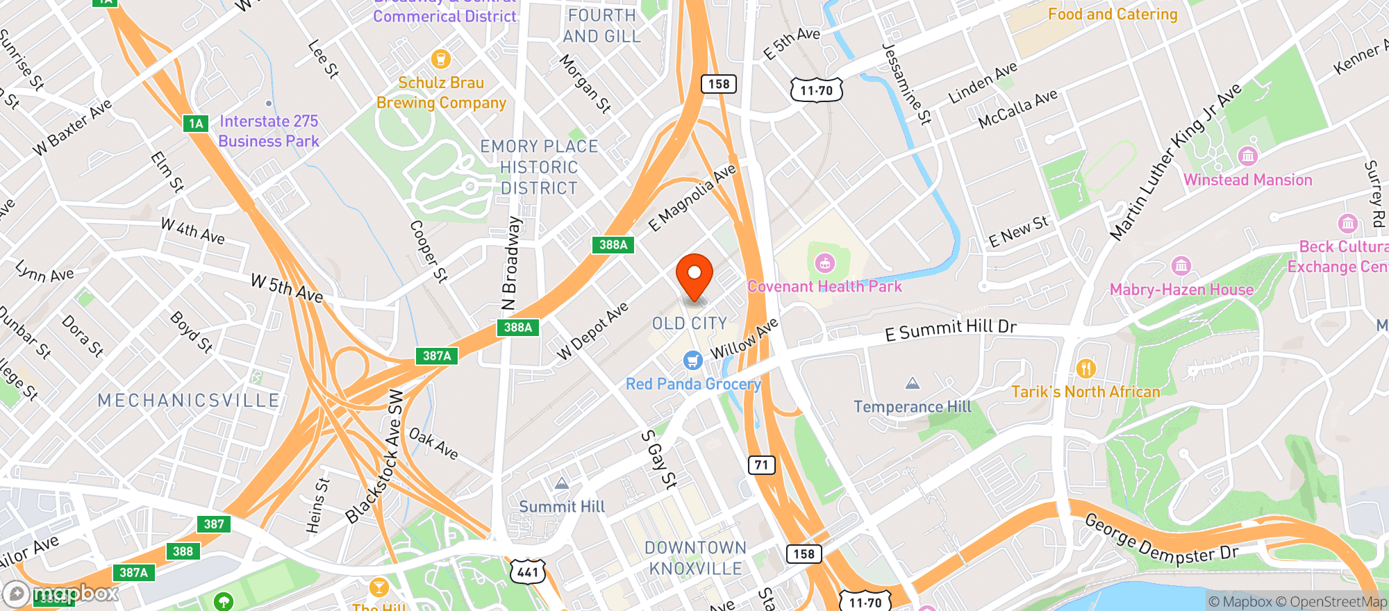 Map showing Fiori Bar And Lounge